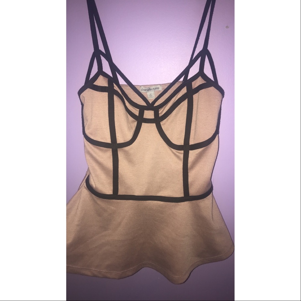 Charlotte Russe Peplum Tank Top